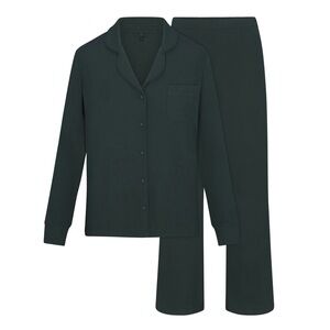 NWT Skims Rib Soft Lounge Sleep Set in Cypress